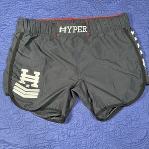 Hyper‎ Fight Club Black Athletic Shorts Mens Large Elastic Waist Gym